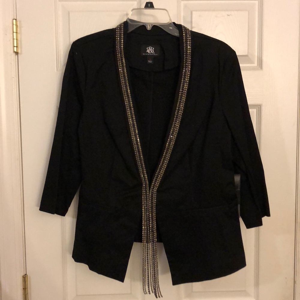 Rock & Republic Jacket Blazer Rhinestones